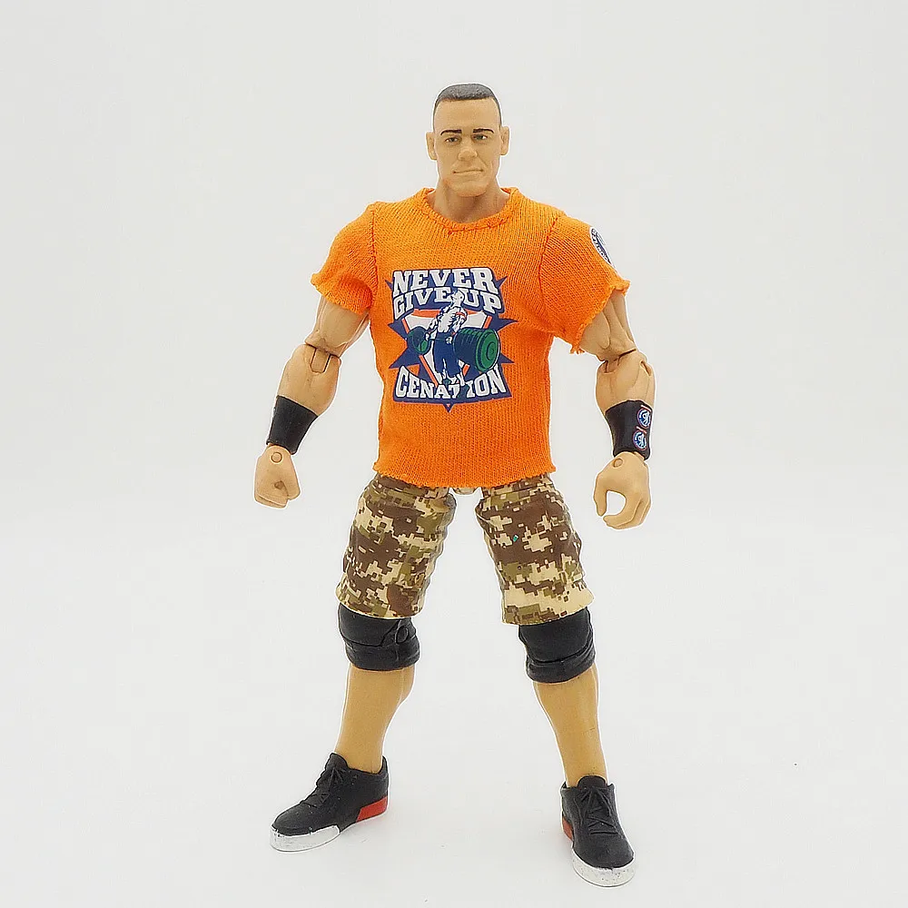 Wrestling gladiators Action figures Wrestler SuperHeroe Kids Gift Toys John Cena Orange tee