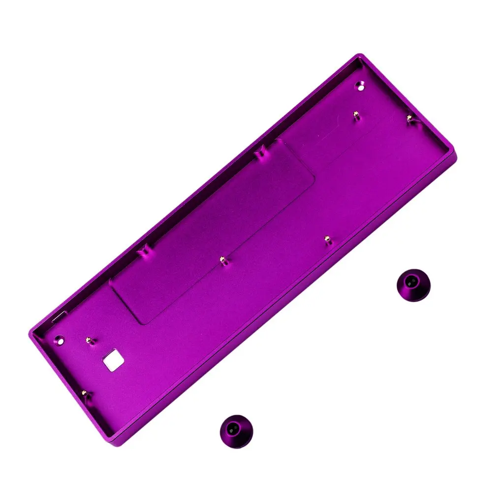 minila anodização cnc alu caso para teclado mecânico compatível poker