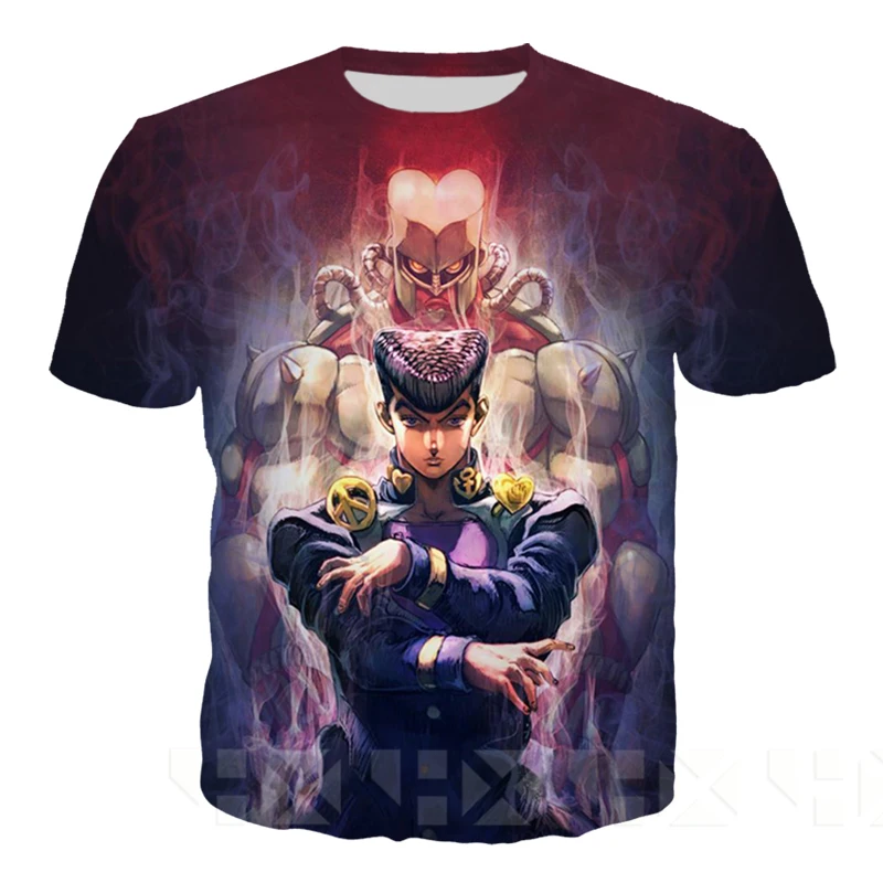 JoJo Необычные Приключения Футболка Мужская/Женская 3D печать аниме