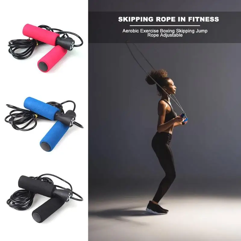 Jump Ropes Sports Fitness Adjustable Fast Speed Counting Skip Skipping Wire