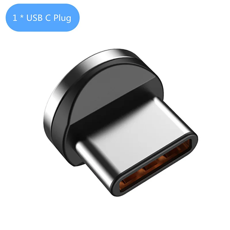 Magnetic Fast Charging Micro USB Cable For Samsung iPhone 11 Pro X 6 7 8 USB Type C Luminous Magnet Mobile Phone Cable USB Cord - Цвет: Only Type C Plug