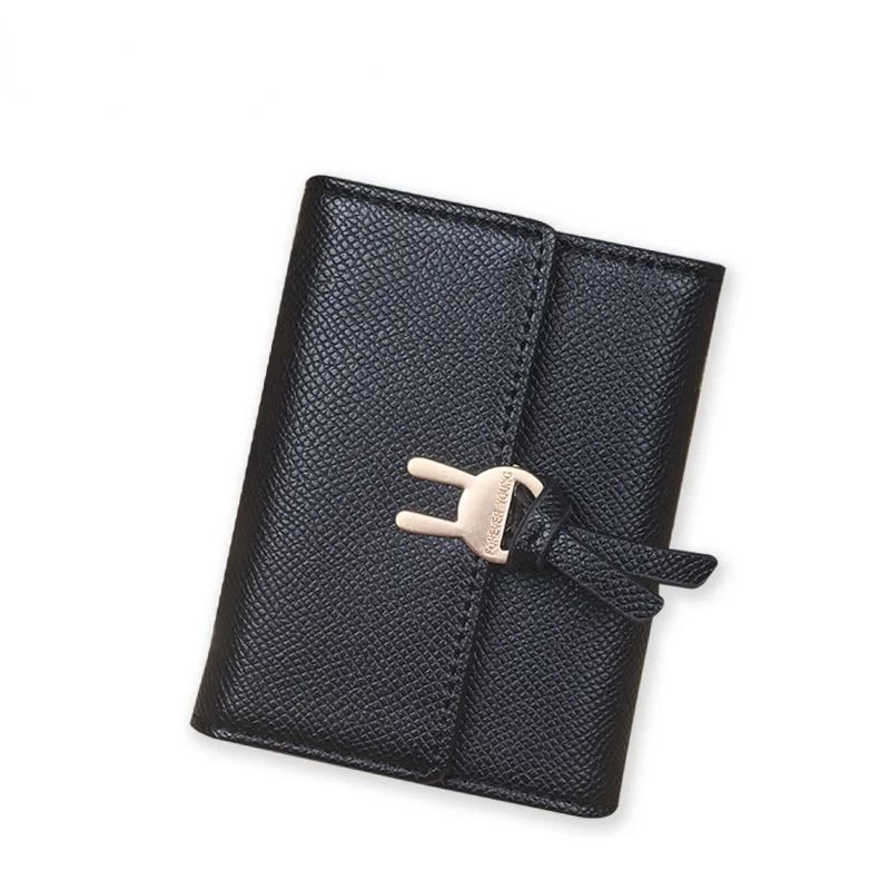 Simple  Fresh Wallet Multifunctional Rabbit Ears Buckle Wallet Female Short Wallets with Card Holders Woman Purse Coin Purse