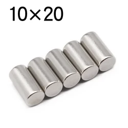 2/5/10/20 Pcs 10x20 Round NdFeB Neodymium Magnet N35 Super Powerful Small imanes Permanent Magnetic Disc