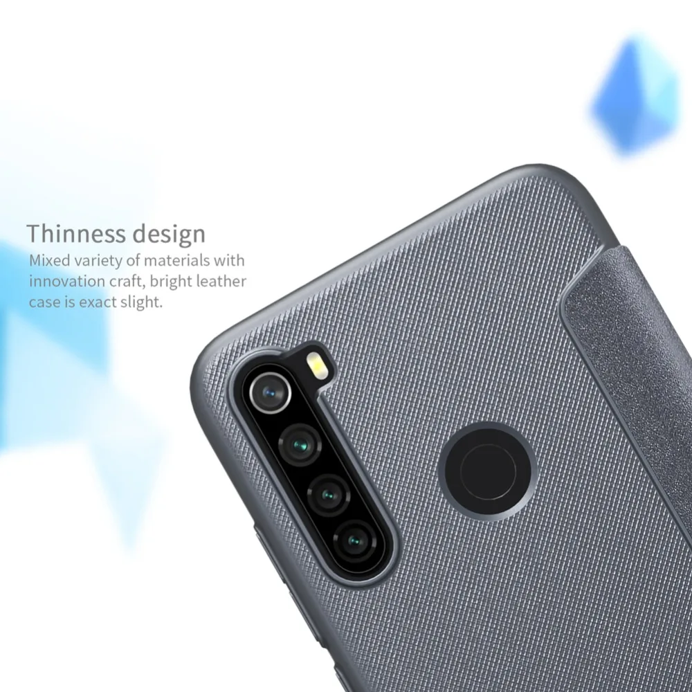 Чехол для Xiaomi redmi note 8 чехол для телефона NILLKIN PU+ PC чехол для переноски Флип Жесткий для задней крышки, твердый пластик для redmi note 8 чехол