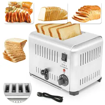 

ETS-4 electric toaster 4 Slices bread sandwich maker popup toaster commercial/household wide slot mini toaster oven with Tray