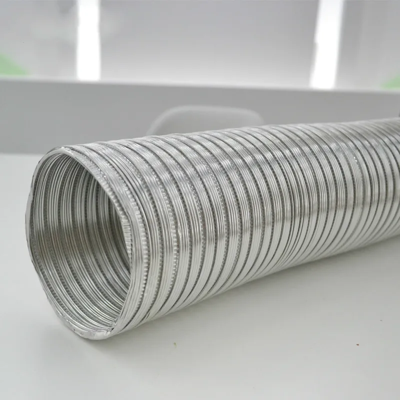 

Aluminum Foil Tube Fan Duct Pipe Exhaust Hose Ventilation Air Vent Tube high temperature water heater telescopic hose ID60/80mm