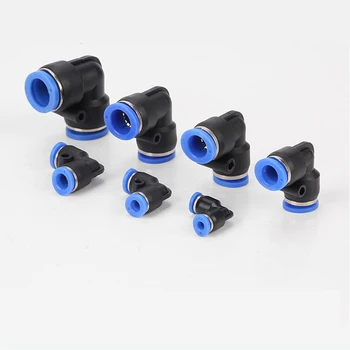 

L Shaped Elbow 10mm 8mm 6mm 12mm 4mm OD Hose Tube One Touch Push in Air Pneumatic Connector Fittings Plastic Gas Quick Fitting