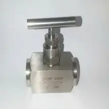 Высокое давление " BSP Женский запорный игольчатый клапан кран 4600 PSI 304 Нержавеющая управление потоком воды воздуха топлива CO2 газа