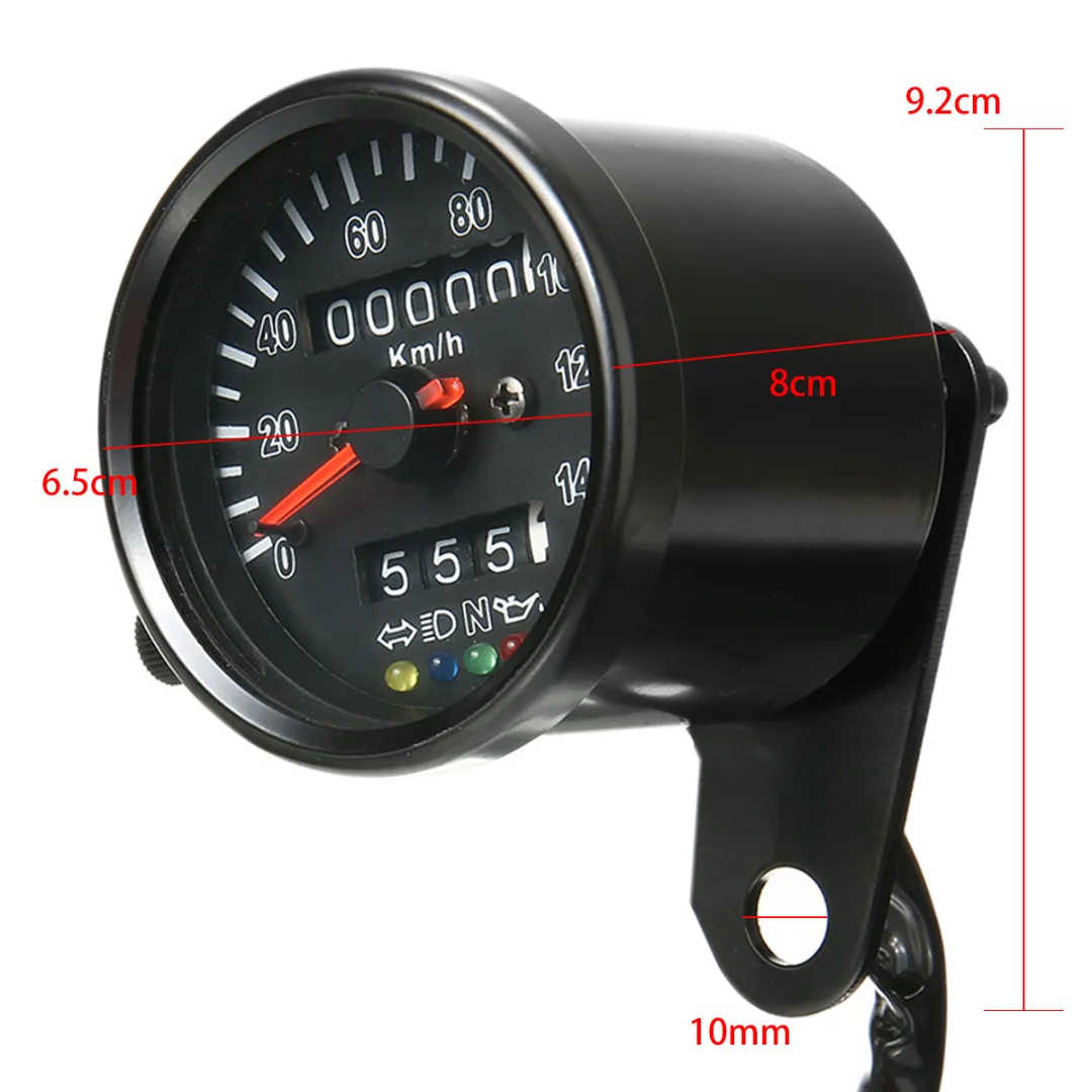 Для Honda 1 шт. 12 в ретро мотоцикл двойной одометр Speedo метр высокое качество Speedo манометр светодиодный светильник MAYITR
