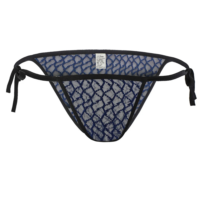 

Мужские брифы, мужские брифы, кружевные ультратонкие прозрачные регулируемые одноразмерные брифы