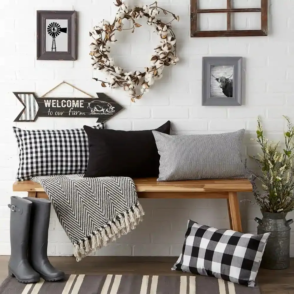 

Cotton Pillow Cover Buffalo Plaid Cushion Cover for Sofa Home Decor 30x50cm Nordic Decorative Pillows Housse De Coussin