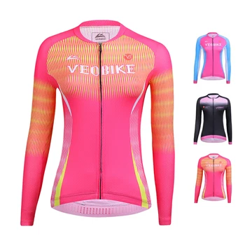 

2020 Team Pro Mtb Jersey Women Cycling Clothing Long Sleeve Bicycle T Shirt Woman Bike Dress Ladies Cycle Tops Sport Shirts