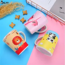 BXLYY мультфильм бамбуковое волокно детская плоская Нижняя чашка капля бутылки воды портативный Питьевая утварь кухонные аксессуары Подарки. 8z