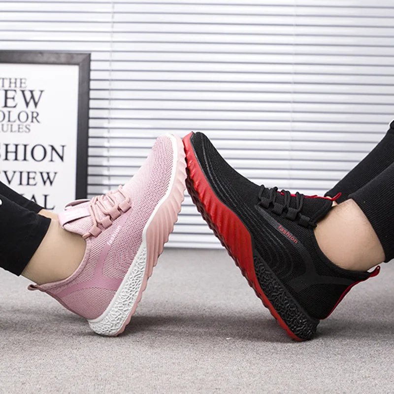 

Casual COUPLE'S Shoes MEN'S SHOES Summer 2019 New Style Casual Sports Shoes Breathable Fly Woven Men And Women Couples Shoes