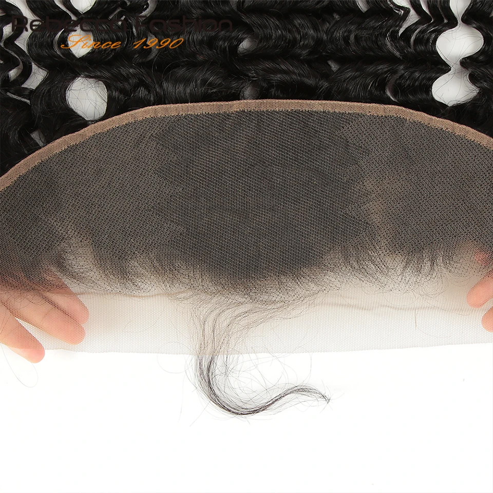 Rebecca Brazilian Water Wave Bundles With Frontal Lace Frontal Closure With Bundles Remy Human Hair 3 Bundles With Frontal