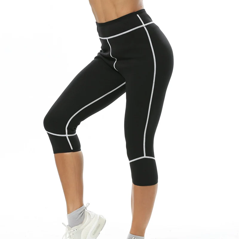 Sfit женские брюки для тренировок стройнящие Горячие неопреновые шорты с карманом для женщин потеря веса сауна для похудения пот брюки для йоги, леггинсы