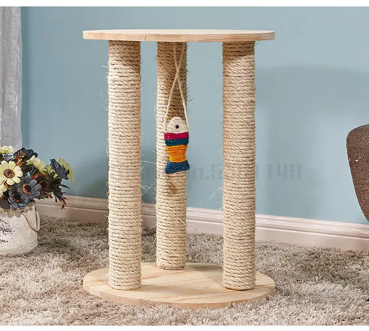 Cat Climbing Frame Sisal Cat Scratching Board Solid Wood Cat Tree Cat Jumping Cat Litter Cat Toy Cat Supplies