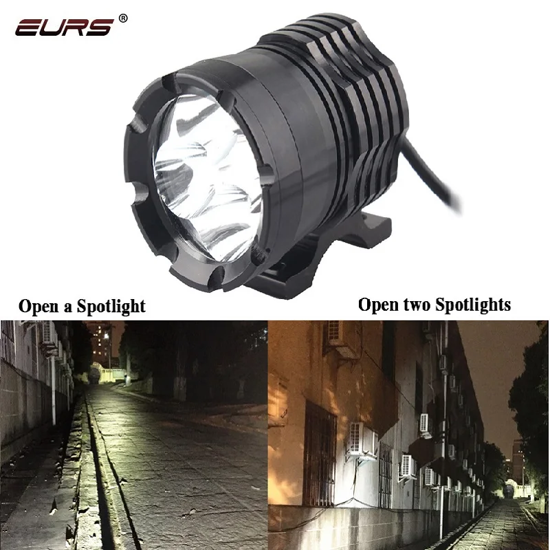Светодиодная фара для мотоцикла EURS LED 60W xhp50 6 светодиодов 6000 лм| |