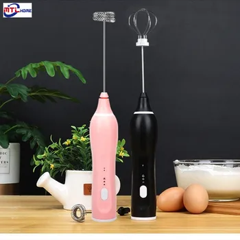 

New Electric Mixer Blender Milk Frother Handheld With USB Charger Dock Stainless Bubble Maker Whisk For Coffee Cappuccino
