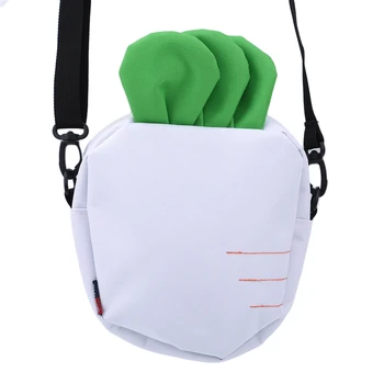 

Funny Small Bag Korean Version All-Matched Crossbody Messenger Hand Bags Canvas Sling Shoulder Soft Sister Cute Carrot Shape Bag