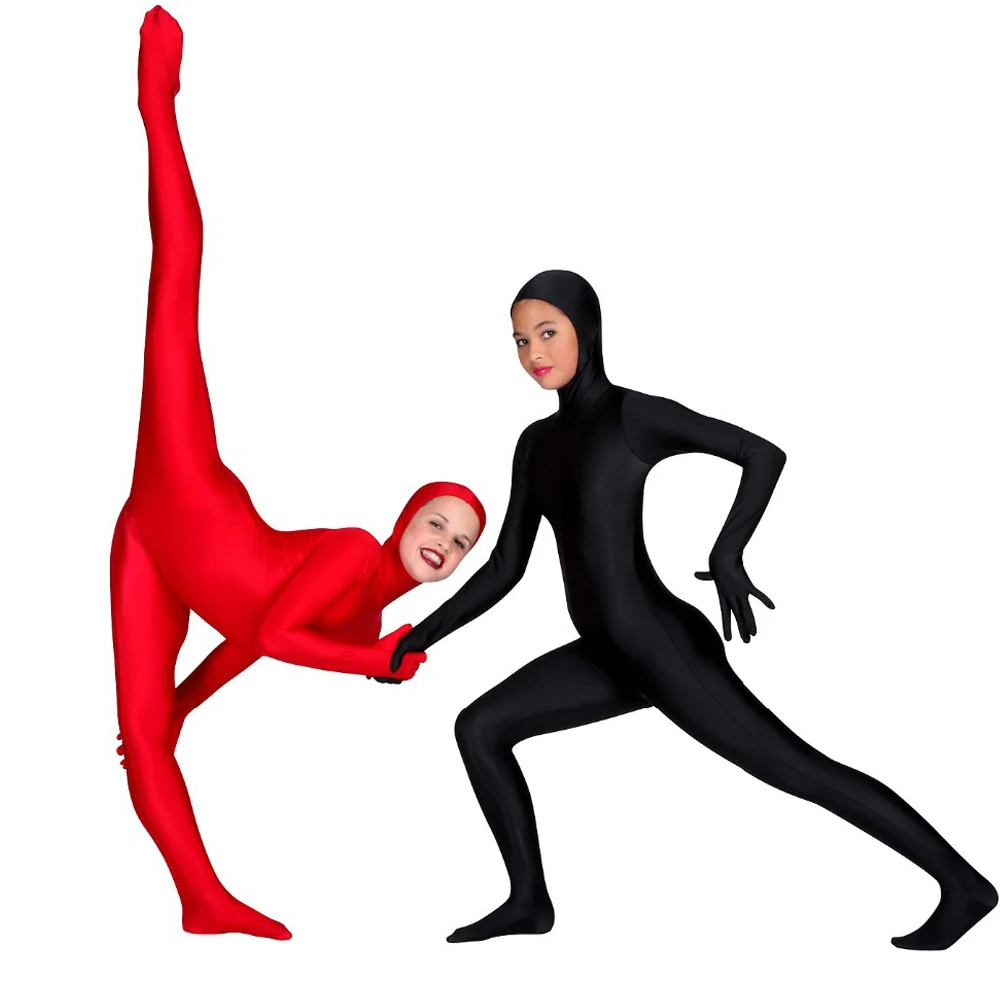 NEW ZENTAI SUIT-FULL BODY STRETCH FABRIC COSTUME-ALTSKIN-RED BLUE GREEN  BLACK