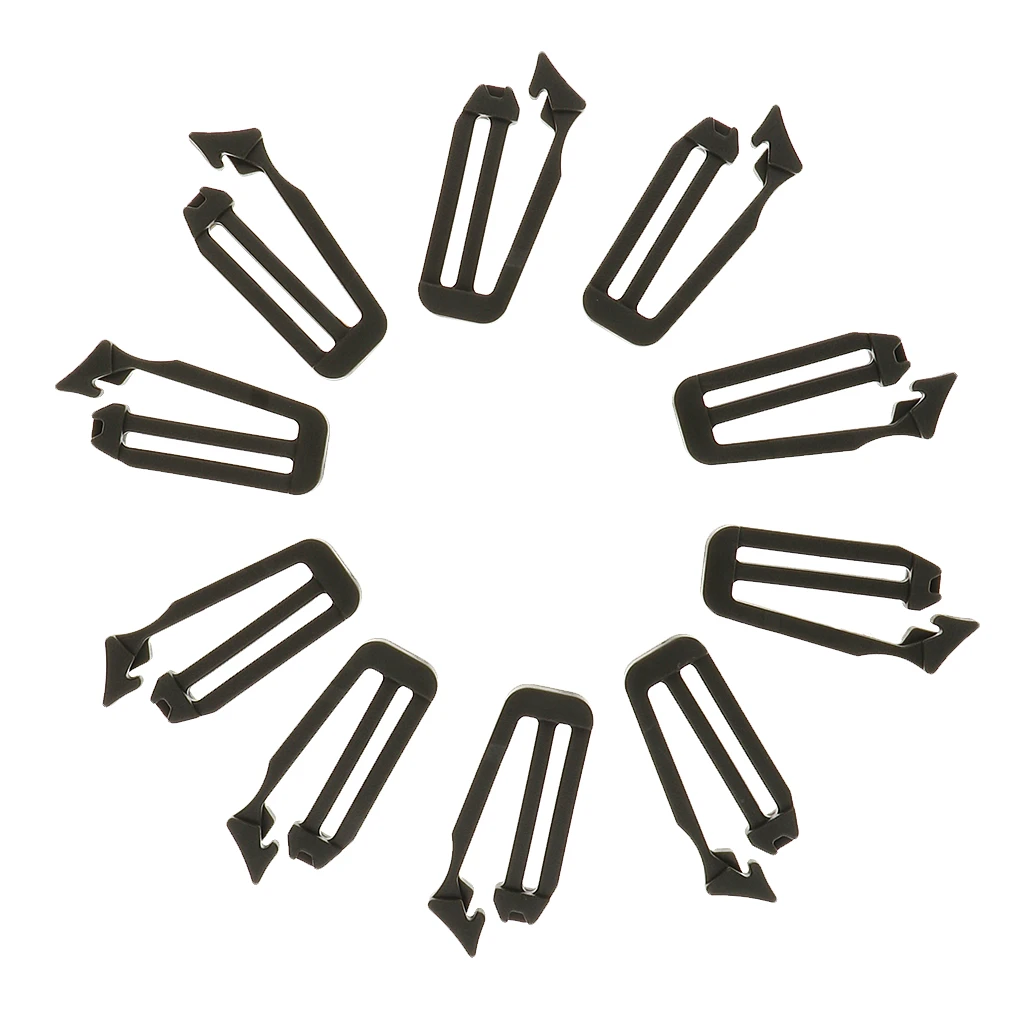 10pcs 25mm Plastic  Molle Strap Backpack Bag Web Connecting Buckle Clip