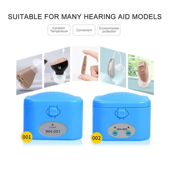 

New USB Drying Box timing Hearing Aids Dryer Case Headphone Dehumidifier Moisture Proof Moisture Proof Blue Storage Box