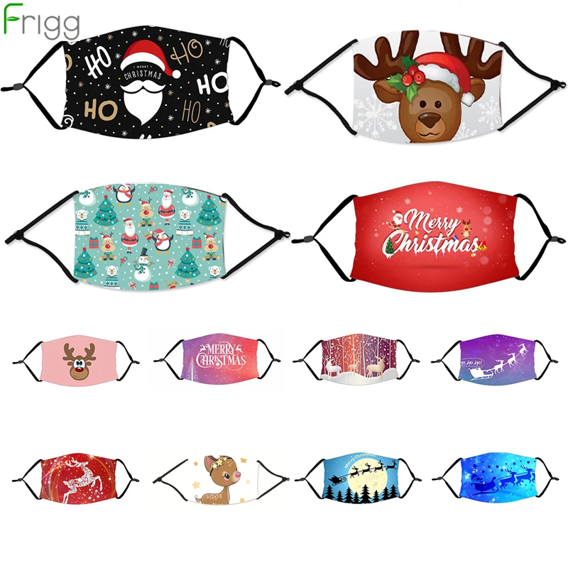 Christmas Party Mask Santa Claus Merry Decorations For Home 2020 Noel Xmas Happy New Year 2021 Supplies | Дом и сад