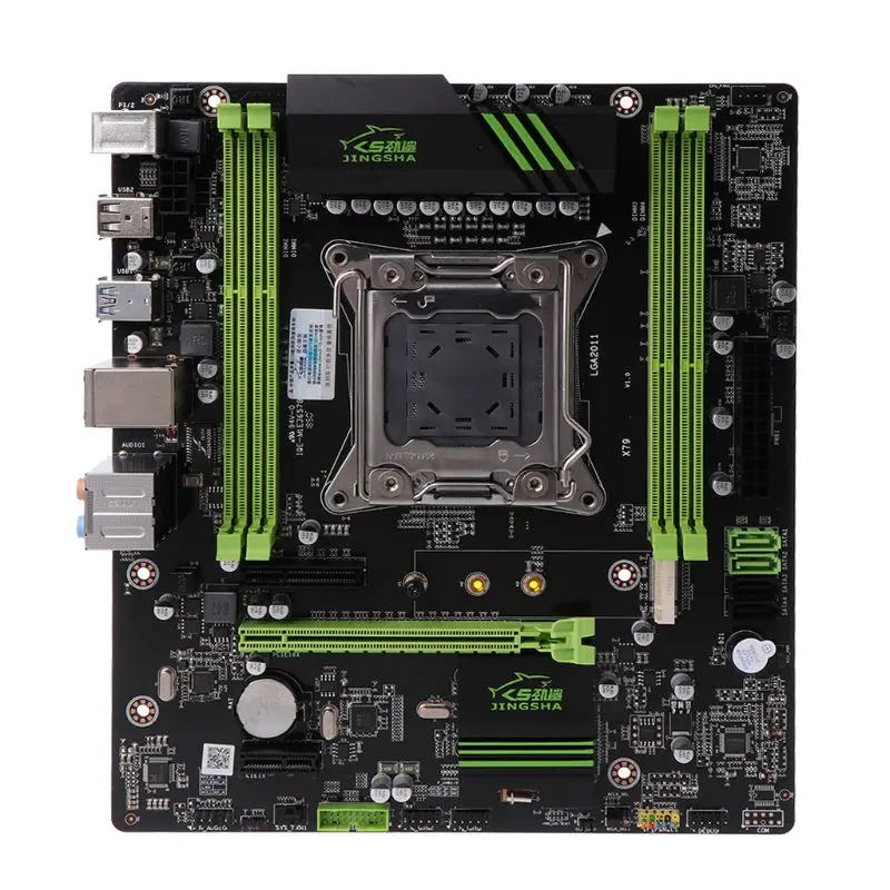 X79 материнская плата 2011 ATX основная плата USB3.0 SATA3.0 PCI-E 16X NVME M.2 SSD поддержка памяти REG ECC и процессор ЦП E5