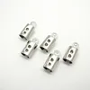 100Pcs/lot 304 Stainless Steel Fold Over Crimp Cord Ends Leather Clasp Tip End Jewelry Connector Jewelry Making Supplies HK194 ► Photo 2/6