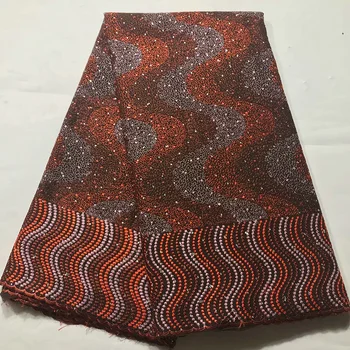 

Latest unshine rhinestones design triple-colors waves pattern dress fabric JYF53,Fast and Free shipping Tulle Lace Fabric