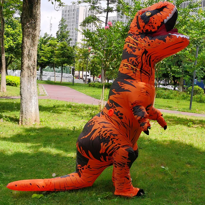 Лидер продаж надувной костюм динозавра для взрослых T REX костюмированной