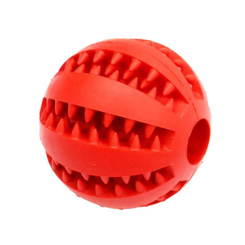 2packs Игрушка мяч для собаки питомца, Интерактивная прочная сильная зубная Жевательная игра тренировка IQ жевательная игрушка мягкая натуральная резина укус Маленький Средний щенок - Цвет: 2packs