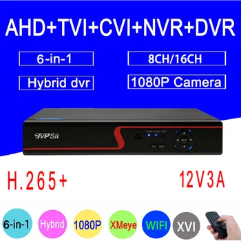 

1080P/960P/720P CCTV Camera R Panel XMeye Hi3521A 1080N 16CH/8CH 6 in1 WIFI Coaxial Hybrid CVI TVI NVR AHD DVR FreeShipping