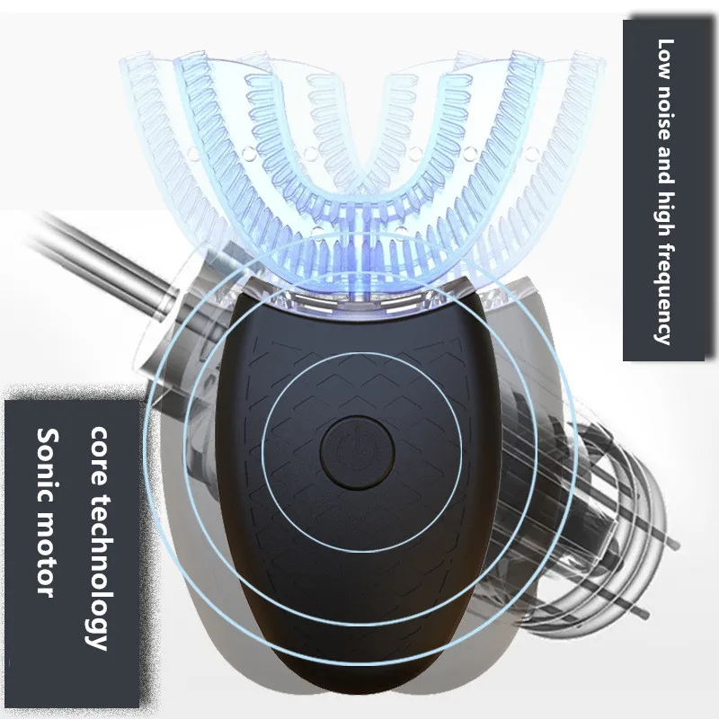 360 Degrees Intelligent Sonic Electric Toothbrush U Type Gift Teeth Tooth Brush USB Rechargeable Tooth Automatic Whitening 360 Degrees Intelligent Sonic Electric Toothbrush U Type Gift Teeth Tooth Brush USB Rechargeable Tooth Automatic Whitening