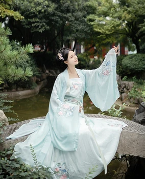 Chinese Folk Dance hanfu dress Retro Tang Dynasty Princess Cosplay Stage Wear Asian Traditional chinese Hanfu Traditional chinese Hanfu women Fairy Dress