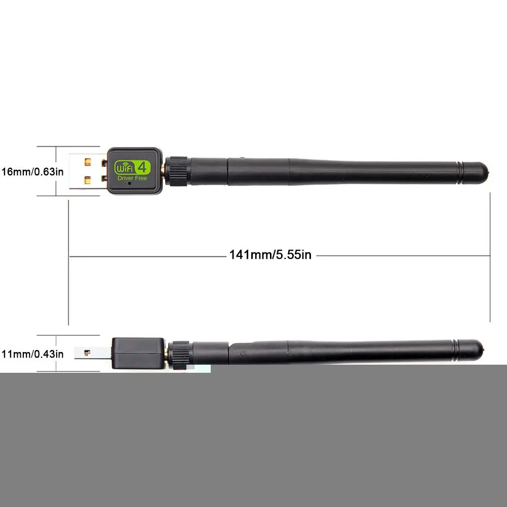 USB wifi адаптер двухдиапазонный внешний сетевой адаптер 2,4G 150M беспроводная сетевая карта для настольного ПК ноутбука