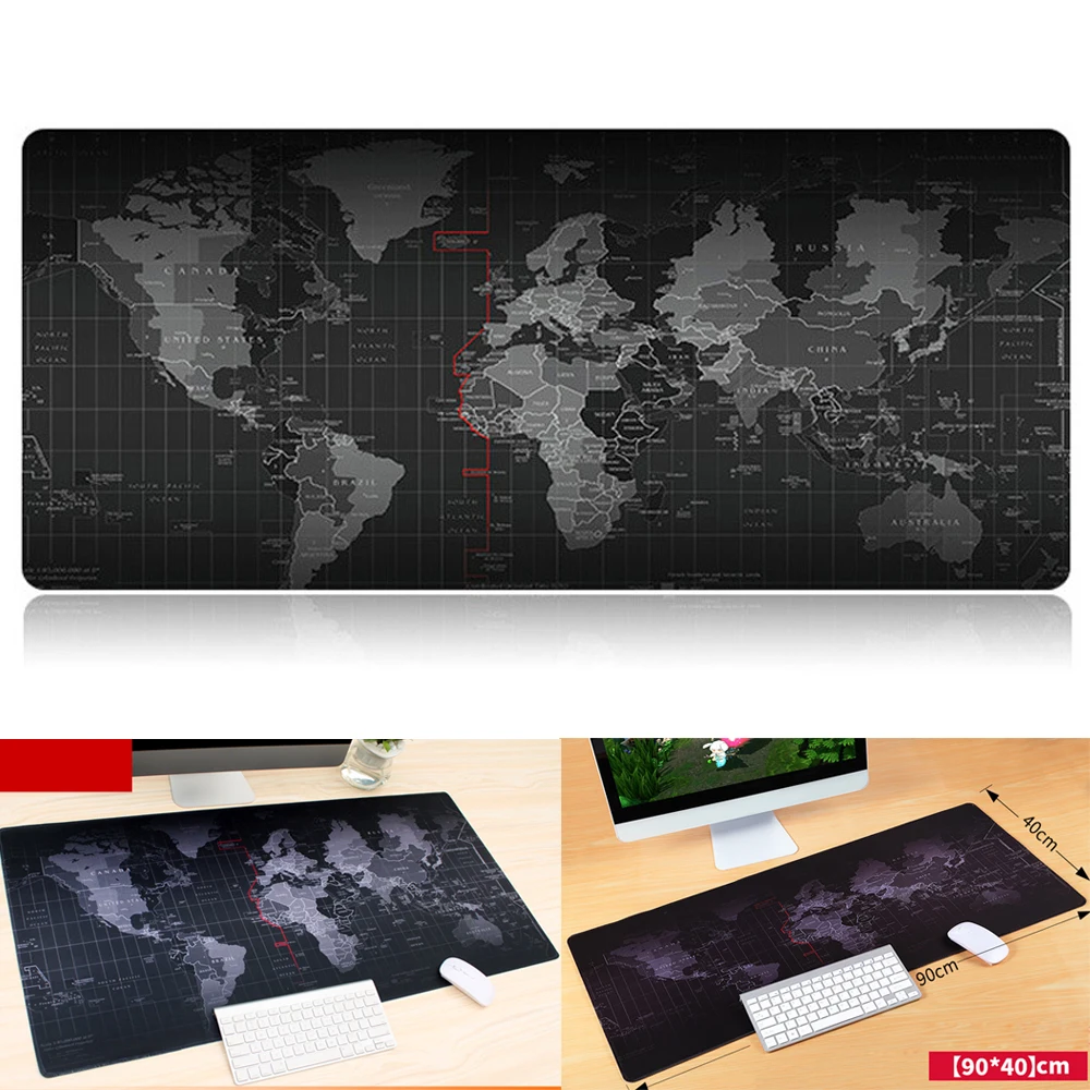 Large 1200x400mm World Map Extended Gaming Wide Computer Mouse Pad Size Desk Mousepad | Компьютеры и офис