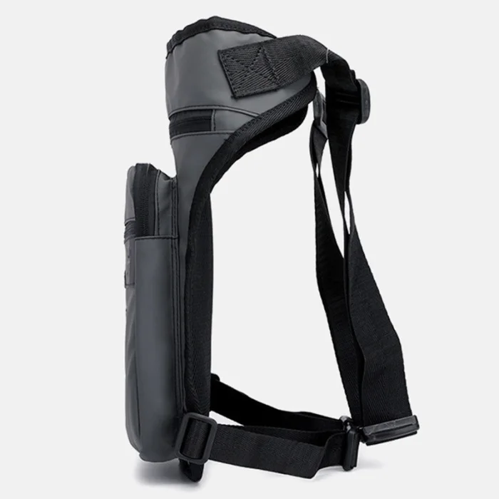 Men Waist Drop Leg Bag Thigh Pack Zipper Multifunction Adjustable for Cycling Outdoors LXX9