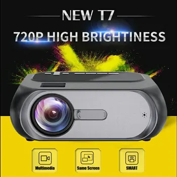 

T7 FULL HD 1280x720 Home Theater LED 1080p projector 200 ANSI multimedia and multi-screen interactive version optional