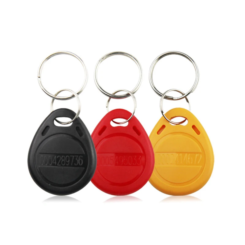 5/10pcs 125khz ID Tag Keyfobs RFID EM4100 TK4100 Proximity Chip Tags Card Sticker Key Fob Token Ring