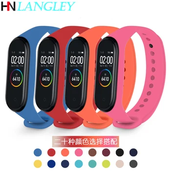 

Colorful Mi Band 3 4 Accessories for Miband 4 Strap Replacement Silicone Wriststrap for Xiaomi Mi4 Smart Bracelet Wristband NFC