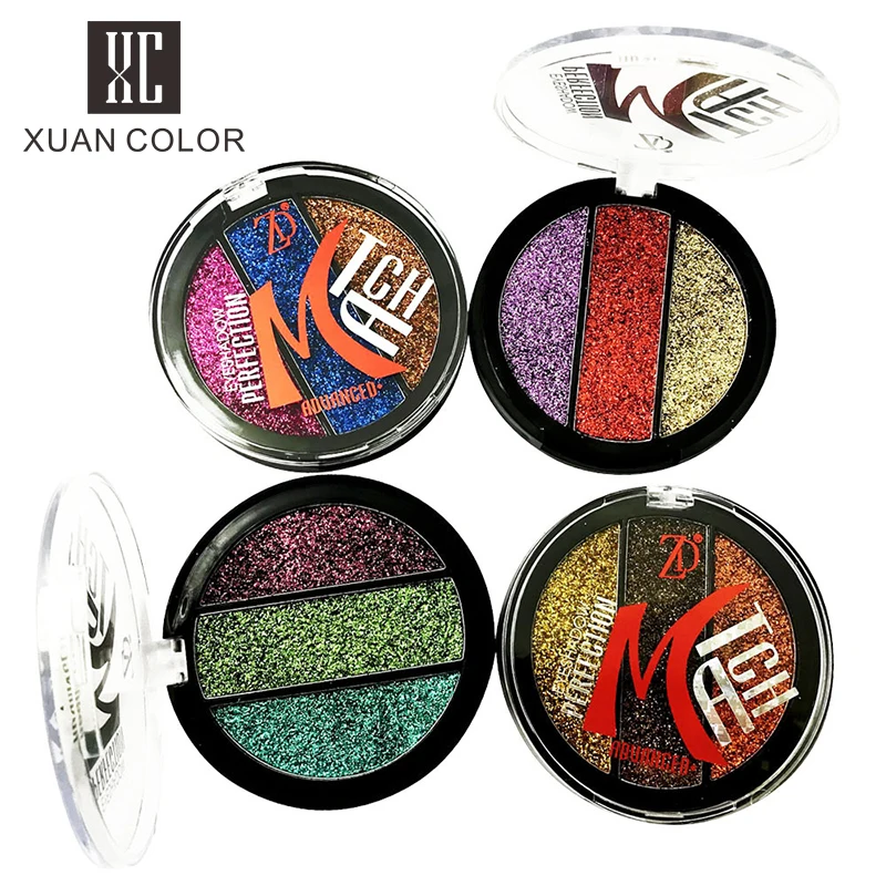 Новые нейтральные трехцветные алмазные тени для век блестящие поляризованные