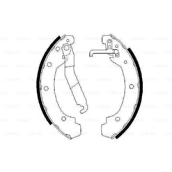 Колодки барабанные VW LT28-35/40-55 75-96, VW T2 Syncro 83-92 BO