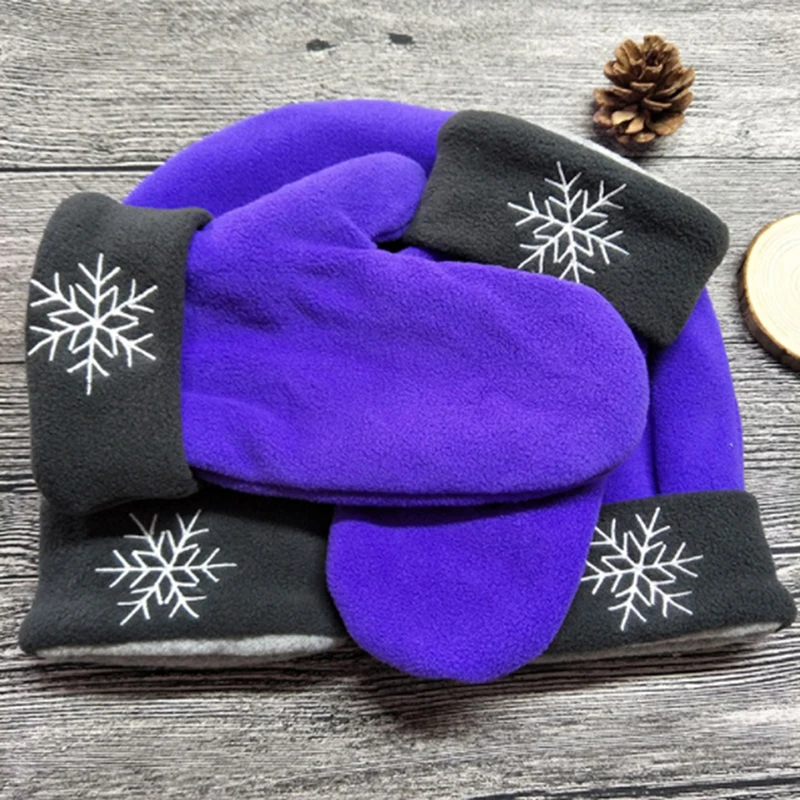 Толстые теплые перчатки возлюбленные подарок на день рождения романтические пары варежки новые 3 шт./набор перчатки дл пар флис влюбленных зима