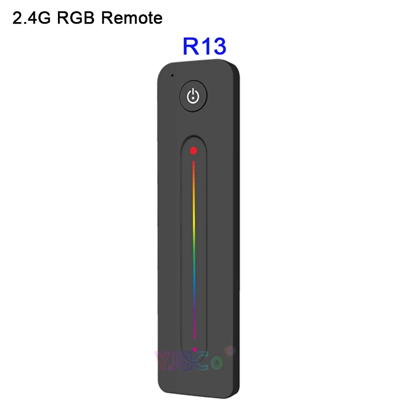 Ультратонкий сенсорный слайд R11 R12 R13 Одноцветный/CT/RGB RF 2,4G пульт дистанционного управления работают с V1 V2 V3 приемник для светодиодный полосы - Цвет: R13   RGB