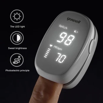 

Original Portable Finger Clip Oximeter Blood Oxygen OLED Saturation Detector Pulse Monitor Upgrade Chip for Mijia Yuwell YX102