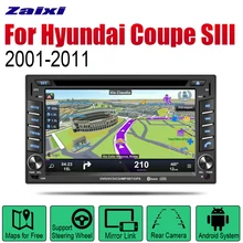 ZaiXi Android 2 Din автомобильное радио, dvd ДЛЯ HUYNDAI Coupe SIII 2001~ 2011 Автомобильный мультимедийный плеер gps навигационная система Радио стерео