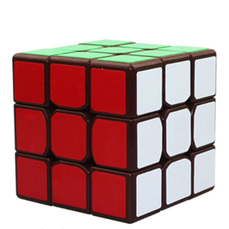 3 3 3 куб ручные игрушки антистресс Cubo Magico магические Кубики-пазлы Fitzhet хобби пластиковые Пазлы день рождения DD60MF - Цвет: Brown