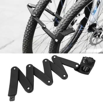 

Motorcycle Lock Black Portable Security Anti-theft Foldable Lock for Bike Motorcycle Electrombile Bike Lock